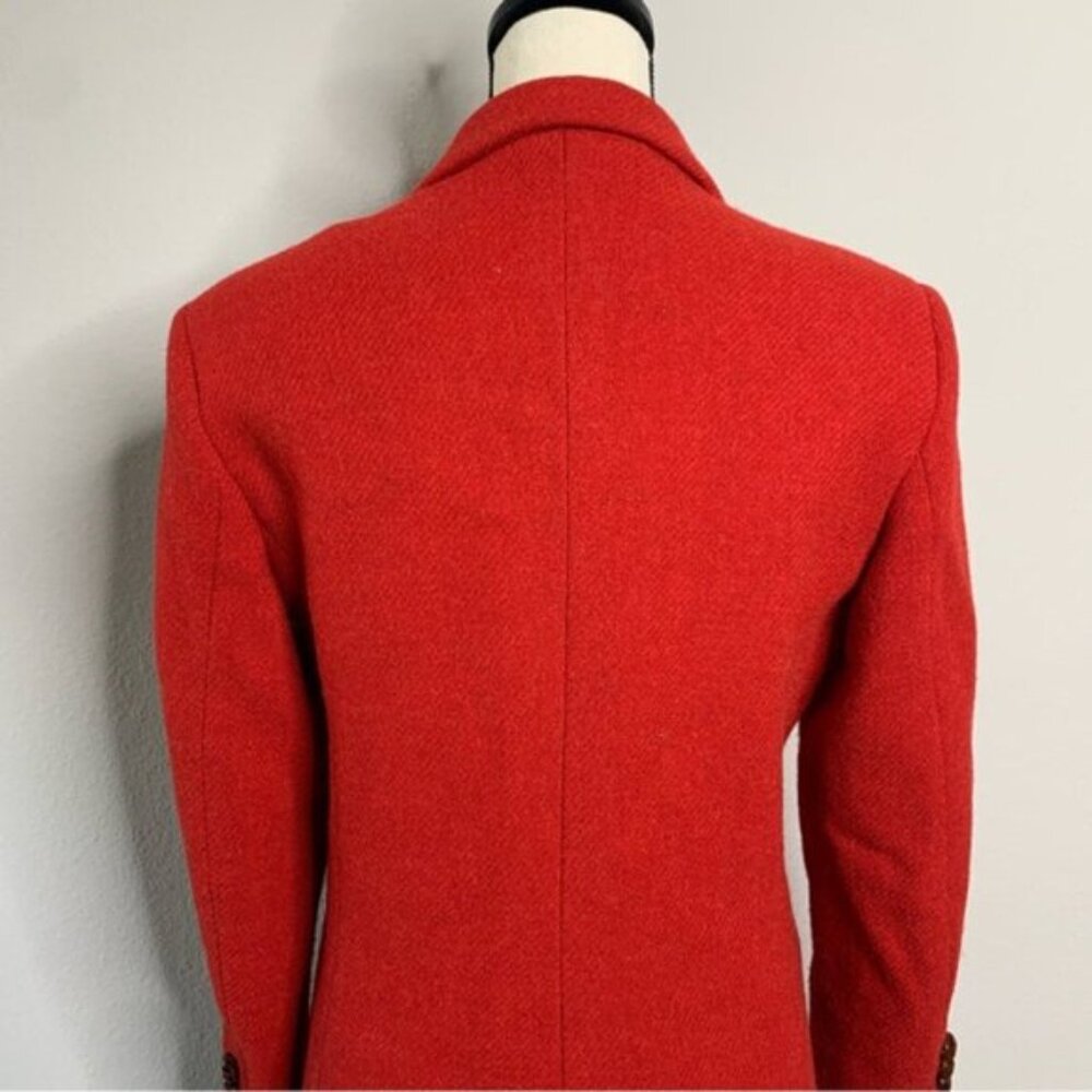 Valentini Red Wool Vintage Single Breasted Blazer - Picture 11 of 15